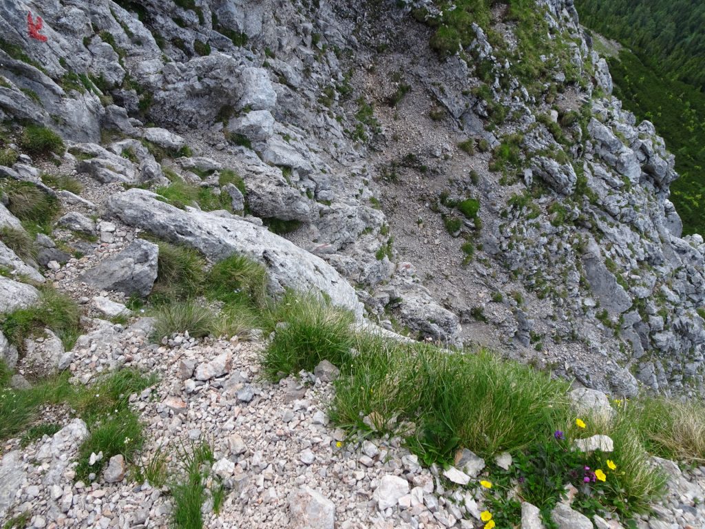 Looking back after the crux