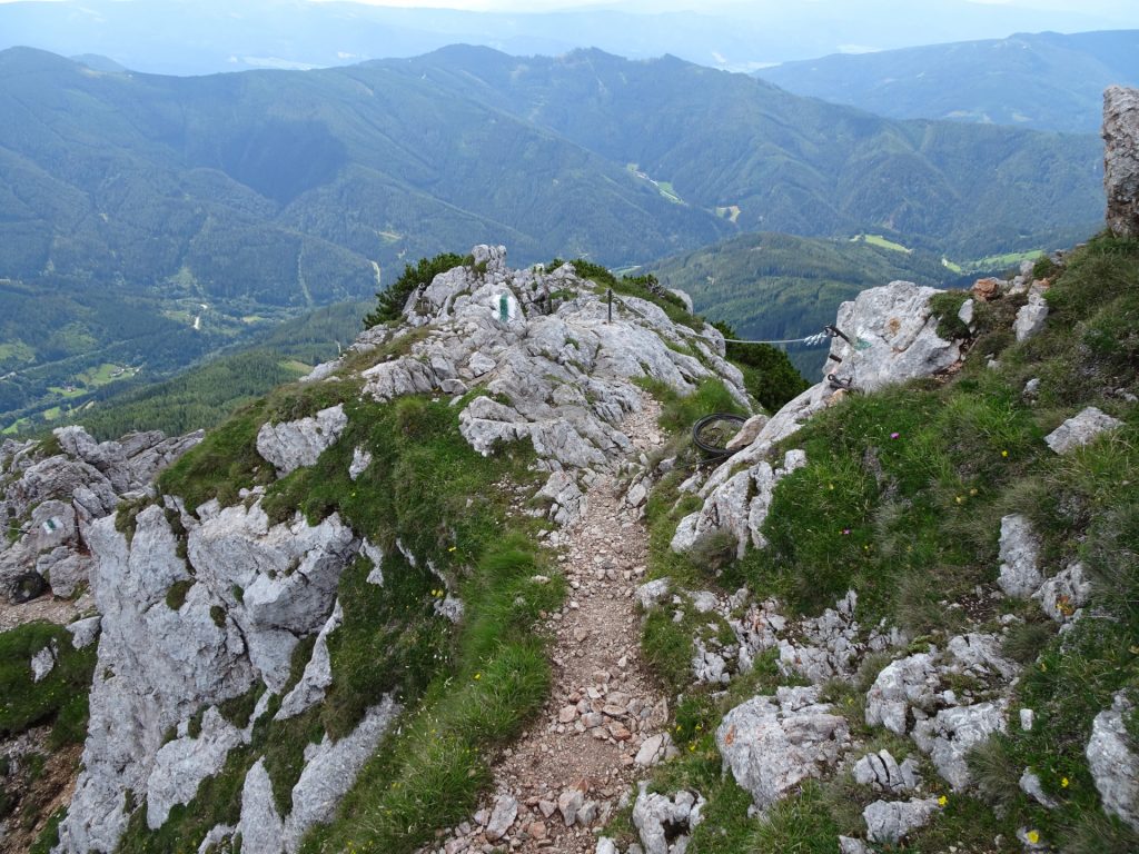 The upper part of "Gretchensteig" (descending)