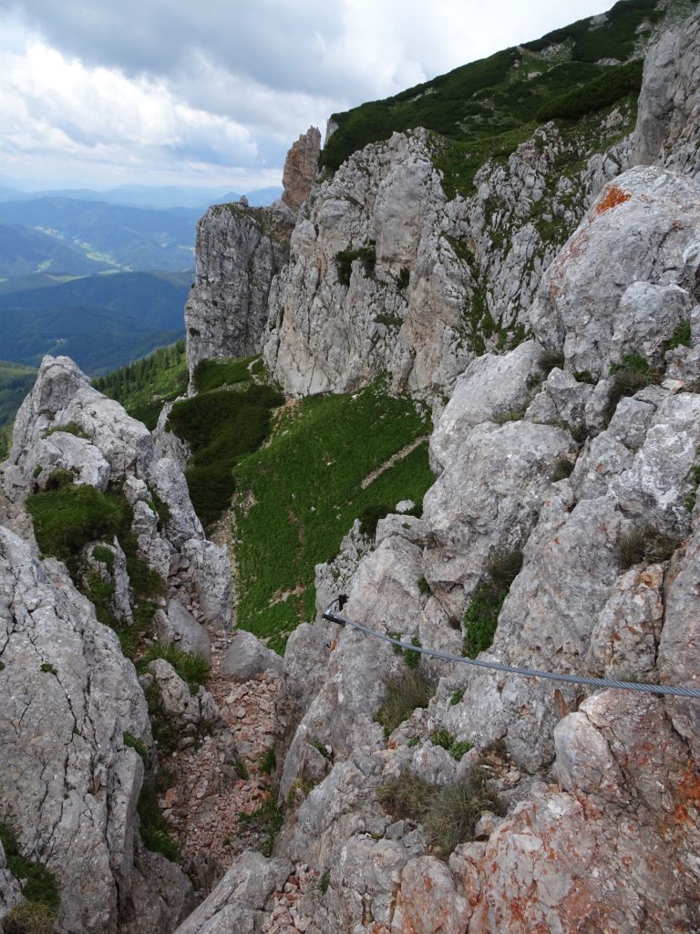 Descending via "Gretchensteig"