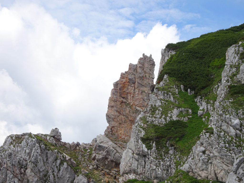 Stunning rock seen from "Gretchensteig"