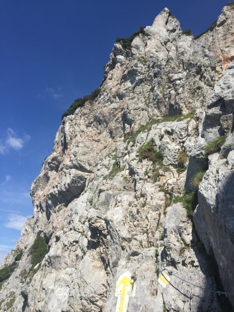 The start (and crux) of "Reißtalersteig"