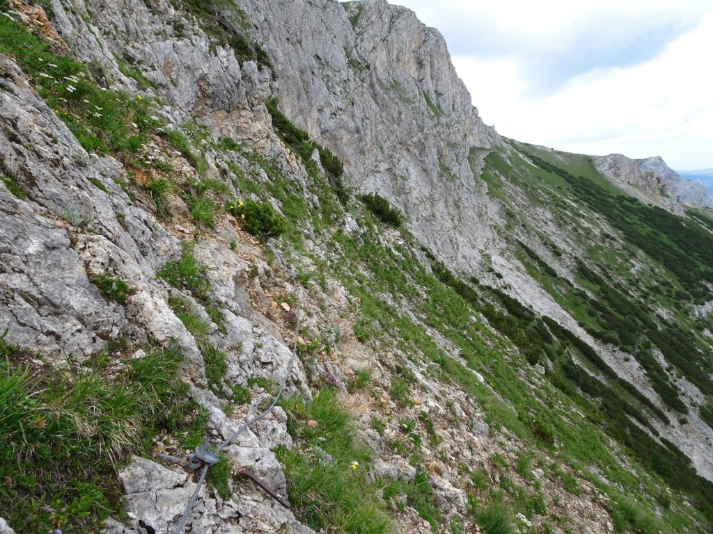 The "Bismarcksteig" (traverse)