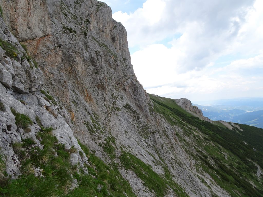 The "Bismarcksteig" (traverse)