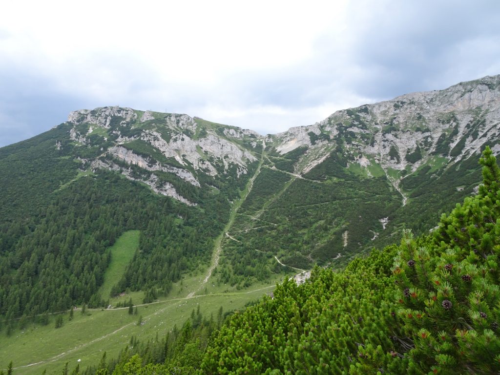 The "Schlangenweg" leading up towards Karl-Ludwig Haus