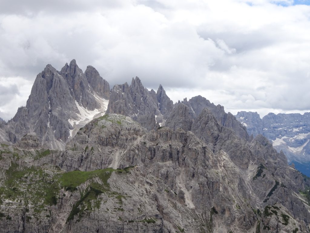 Beautiful Dolomites seen from the parking