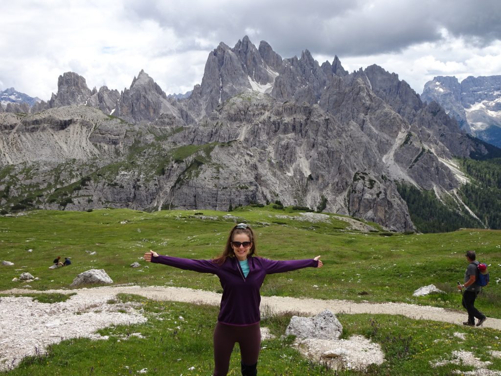 Debora enjoys the hike as well