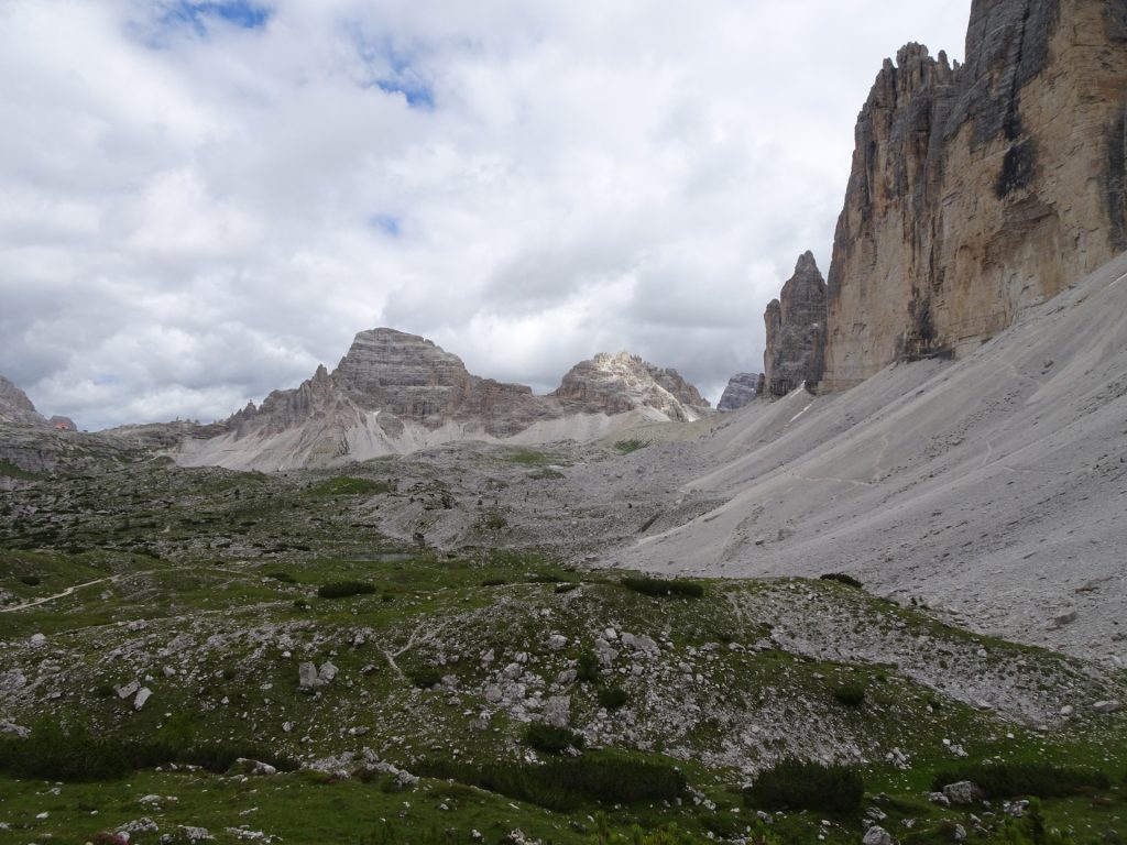 On the trail around the "tre cime"