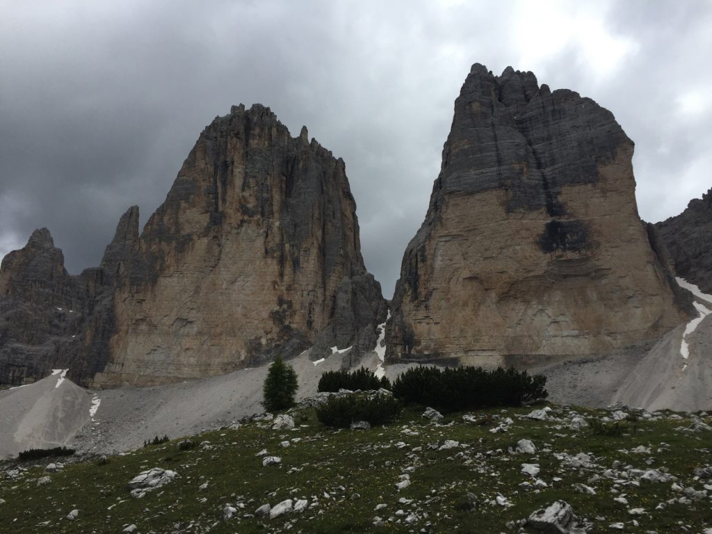 Dark clouds behind the "tre cime"