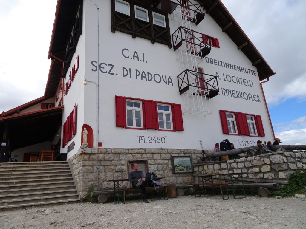 The "tre cime hut"