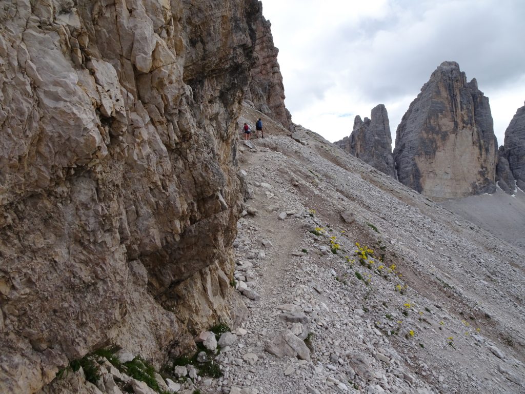 The narrow and challenging trail back to the parking