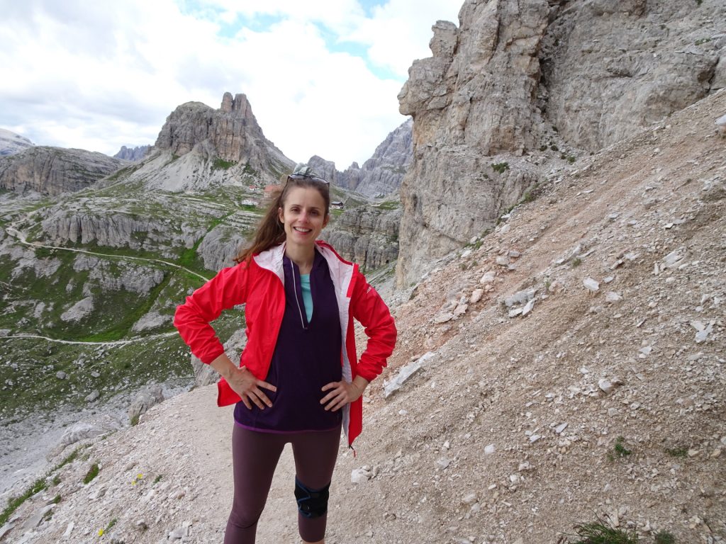 Debora on the trail back towards the parking