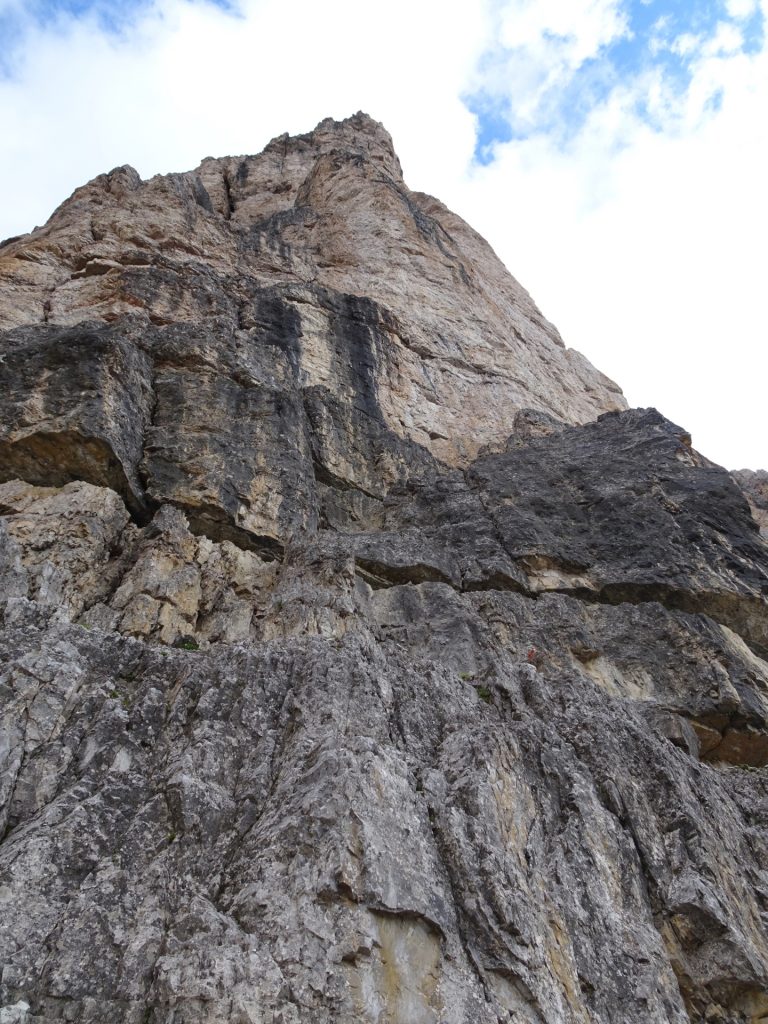 Climbing up a bit on the first of the "tre cime"