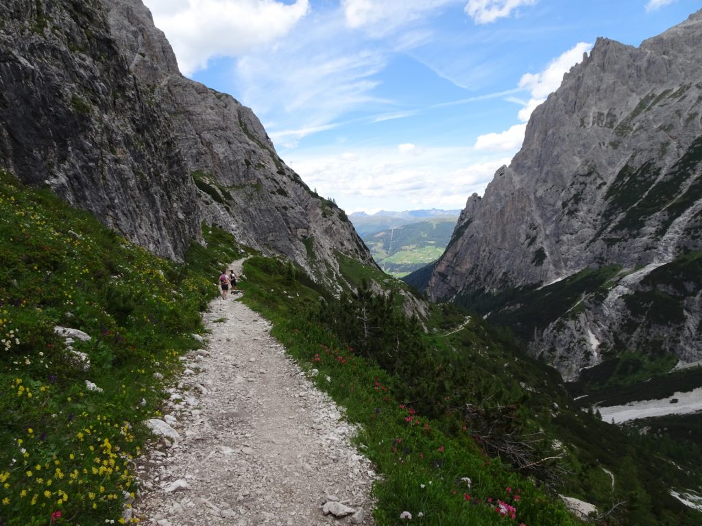 Trail back to the "Talschlusshütte"
