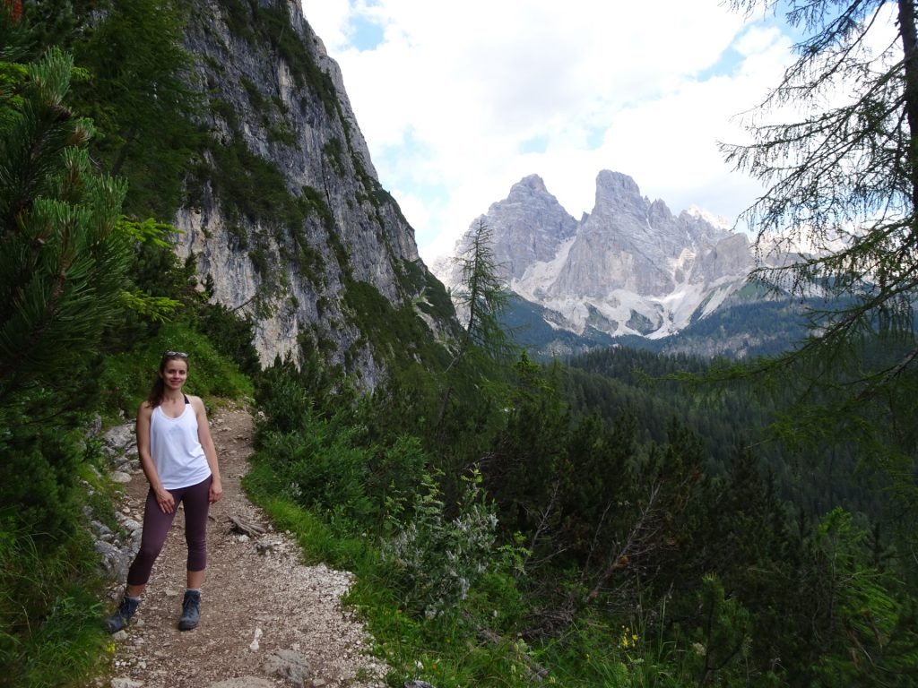 Debora enjoys the hike