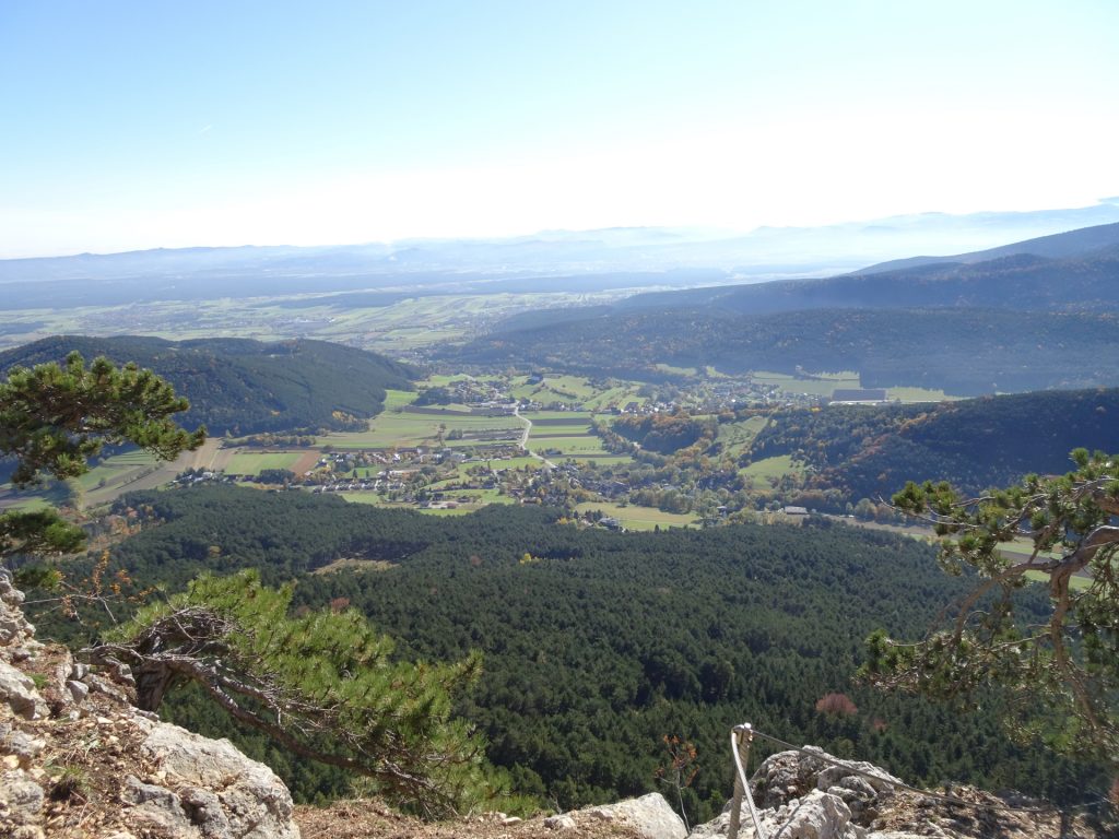 GV-Steig: View from the rest area after the crux (6)