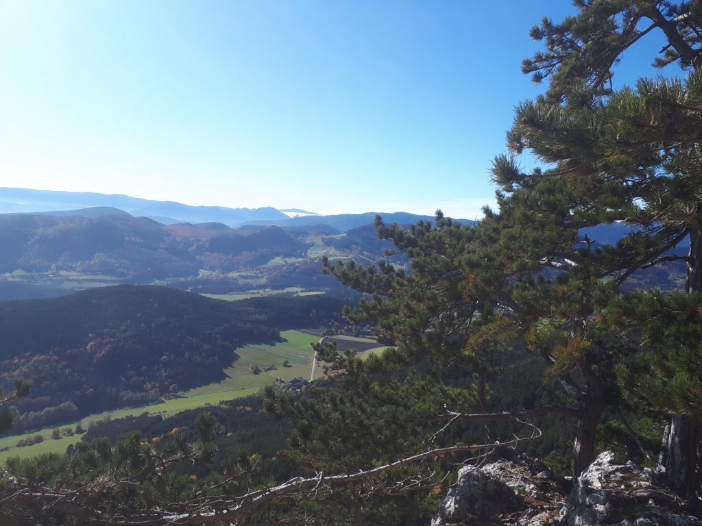 GV-Steig: View from the rest area after the crux (6)