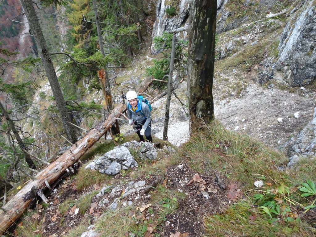 Herbert after the traverse