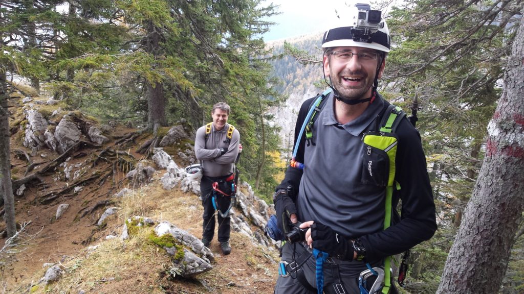 Stefan and Robert enjoying the view from "Hoyossteig"