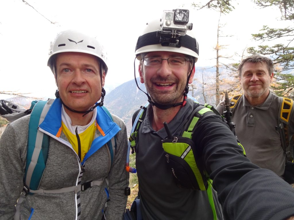 Herbert, Stefan, Robert enjoying the trip at "Hoyossteig"