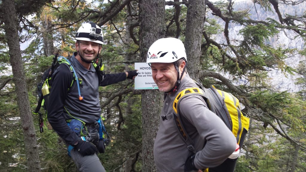 At the upper end of "Hoyossteig" via ferrata