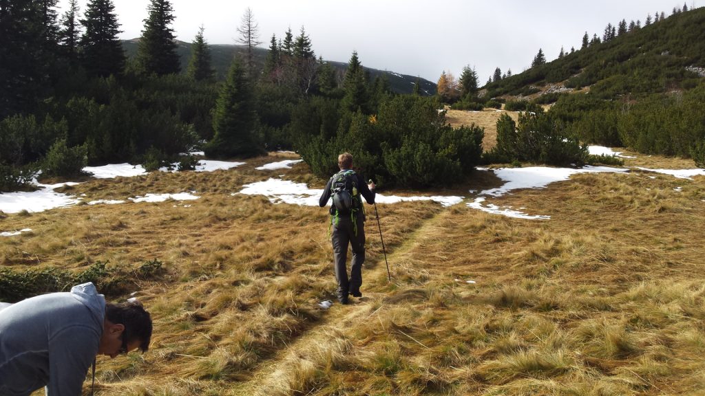 Stefan and Robert on the trail towards "Klobentörl"