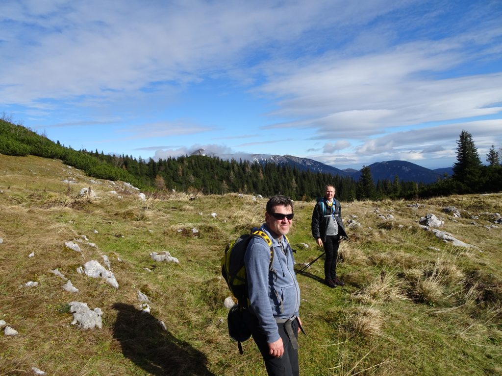 Robert and Herbert close to the crossing of "Klobentörl"