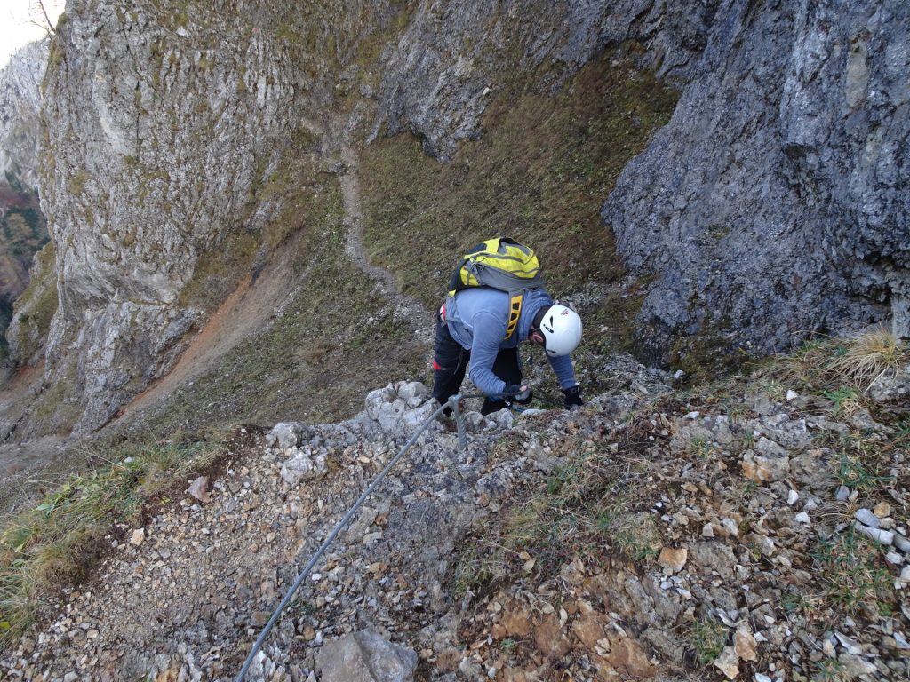 Robert on the first meters of "Gustav-Jahn-Steig"