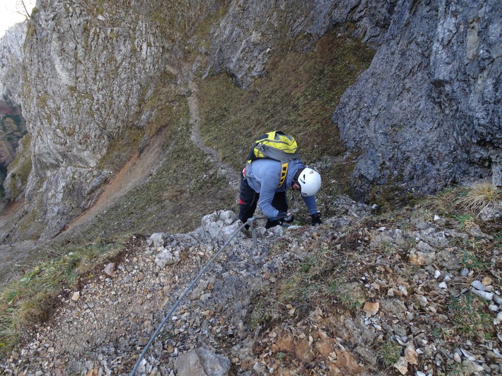 Robert on the first meters of "Gustav-Jahn-Steig"