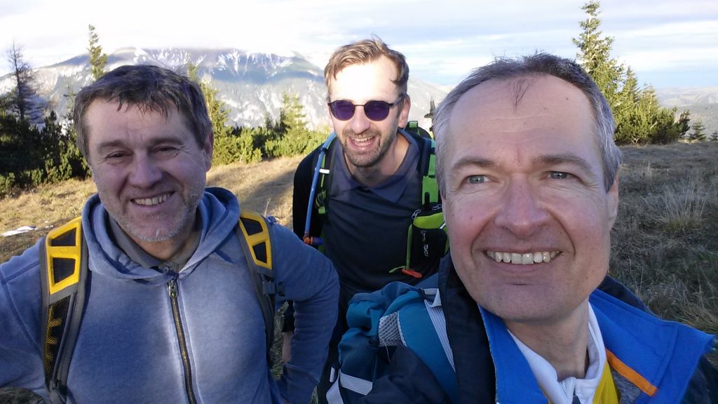 Last selfie before approaching the mountain station of the cable car