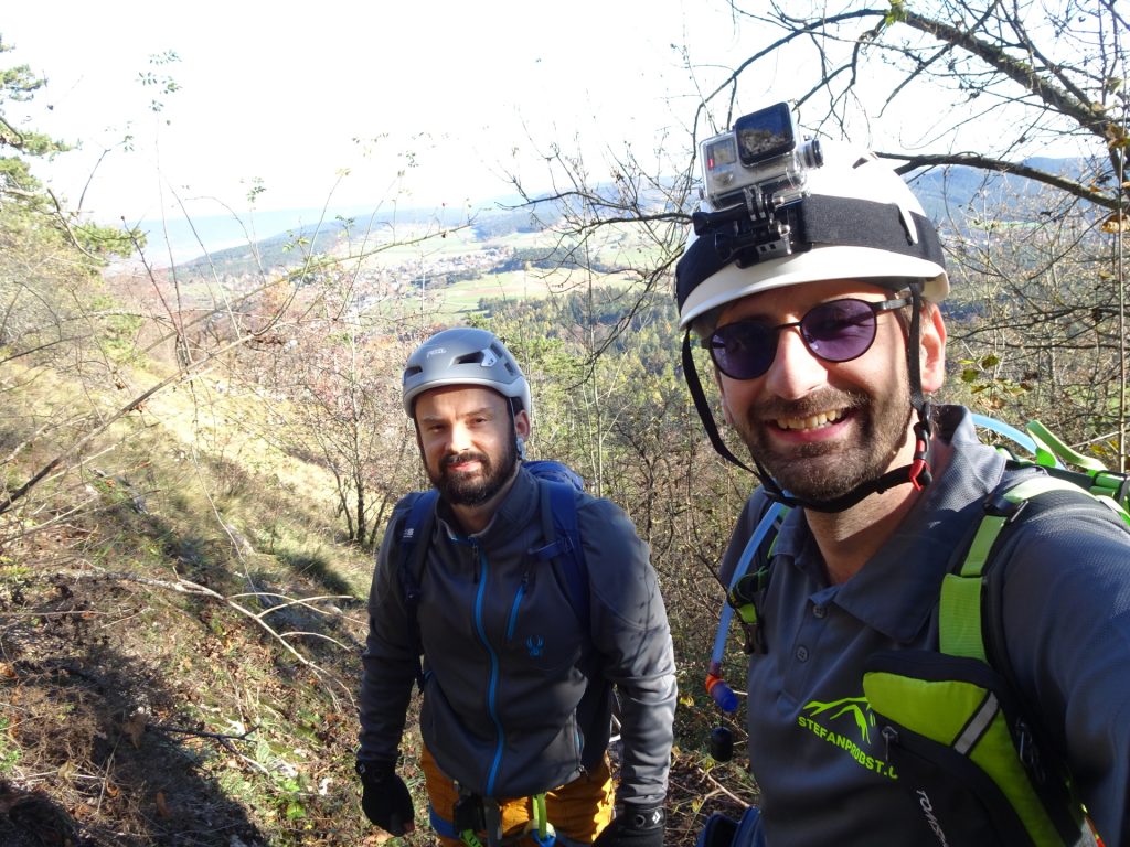 Predrag and Stefan at the begin of "Ganghofersteig" via ferrata (C/D)