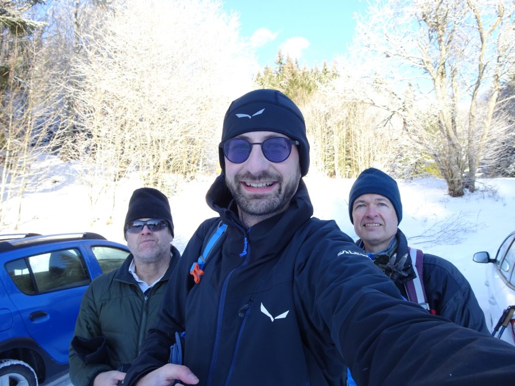 Robert, Stefan and Herbert are ready to set off