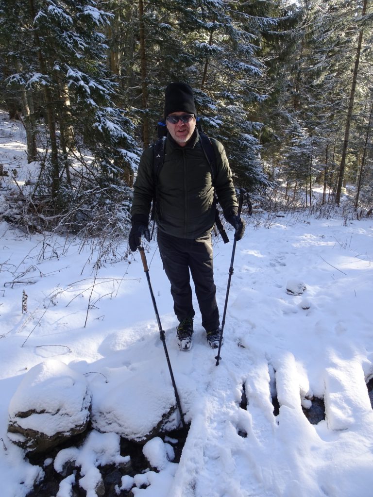 Robert hiking up the "Reißtalersteig"