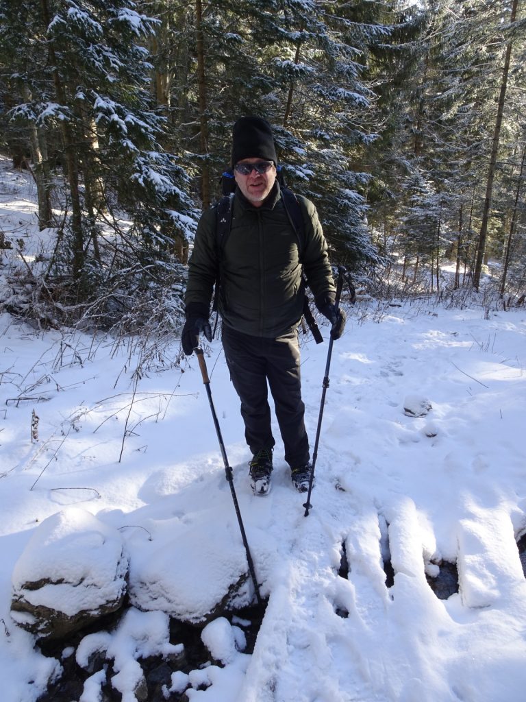 Robert hiking up the "Reißtalersteig"