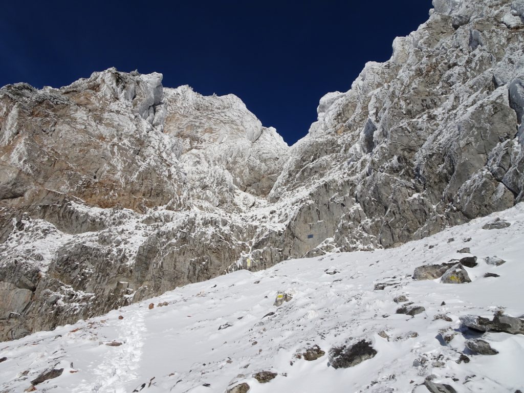 Approaching the "Reißtalersteig" via ferrata