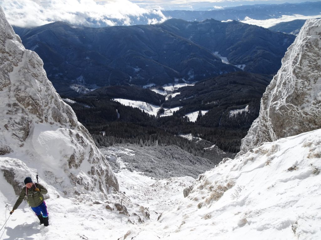 View from the "Reißtalersteig" via ferrata