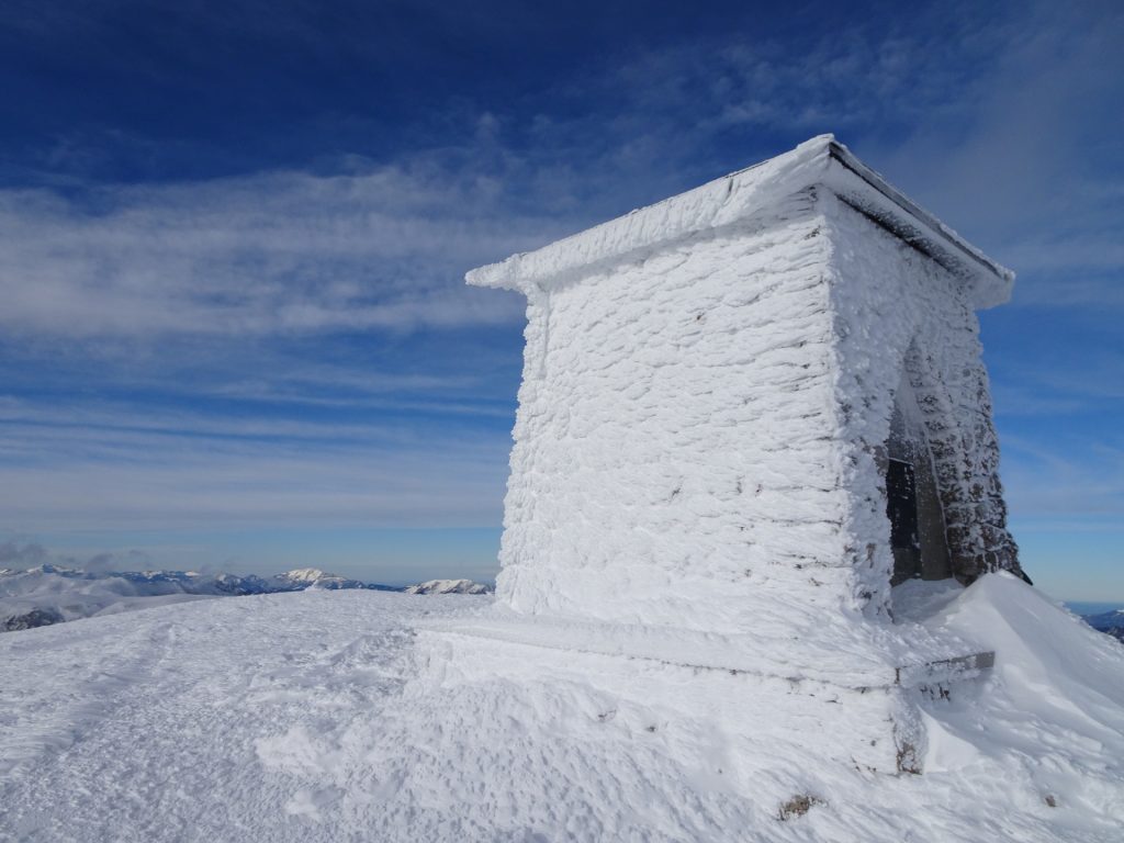 The "Heukuppe" summit (covered totally in snow and ice)