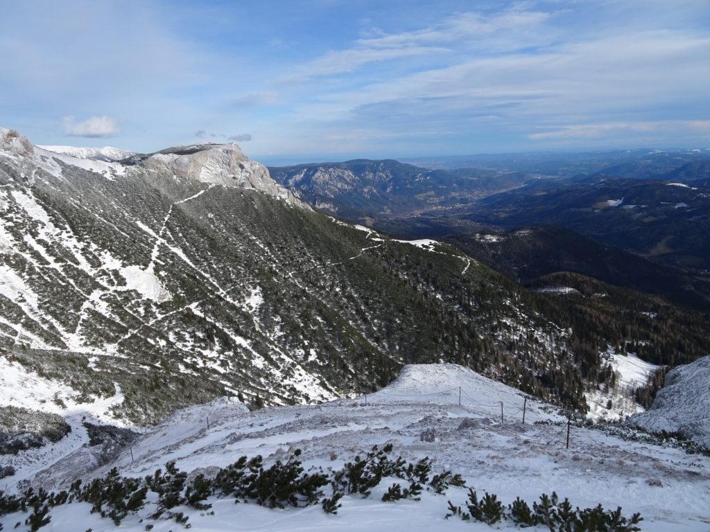 The "Schlangenweg" downwards