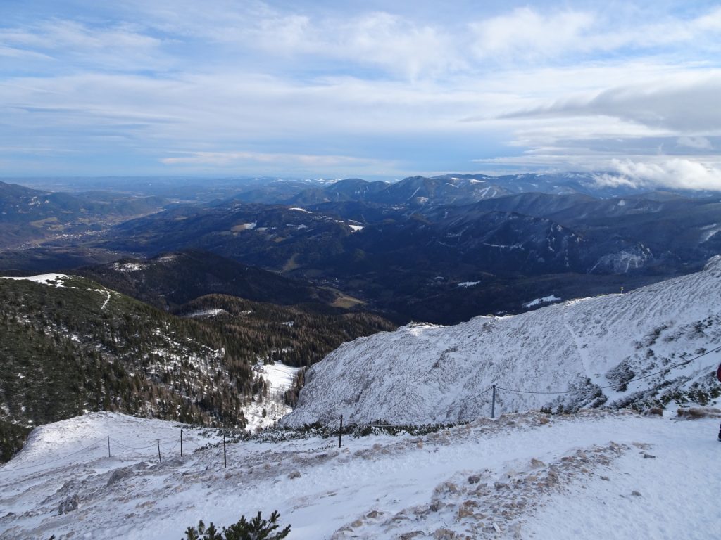 The "Schlangenweg" downwards