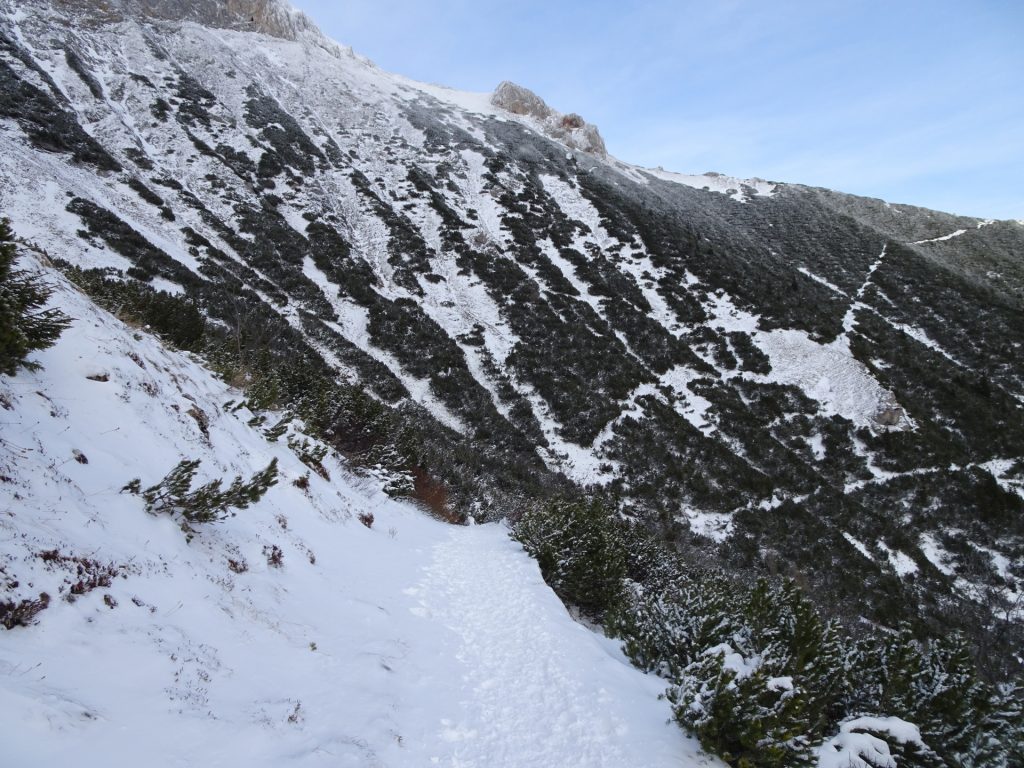 Descending via the "Schlangenweg"