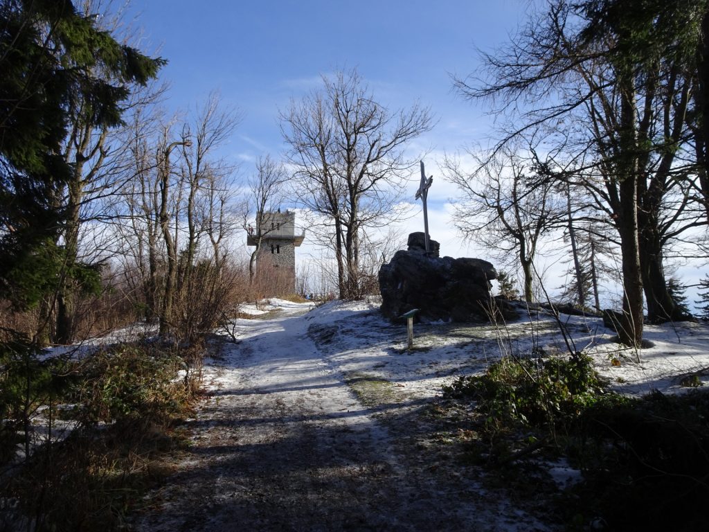 Approaching "Geschriebenstein" and its viewing tower