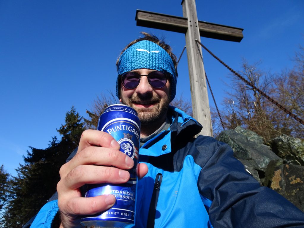 Celebrating 35000 meter of ascent in 2020 at "Hirschenstein"