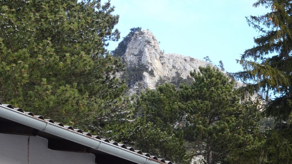 The "Große Kanzel" seen from the parking