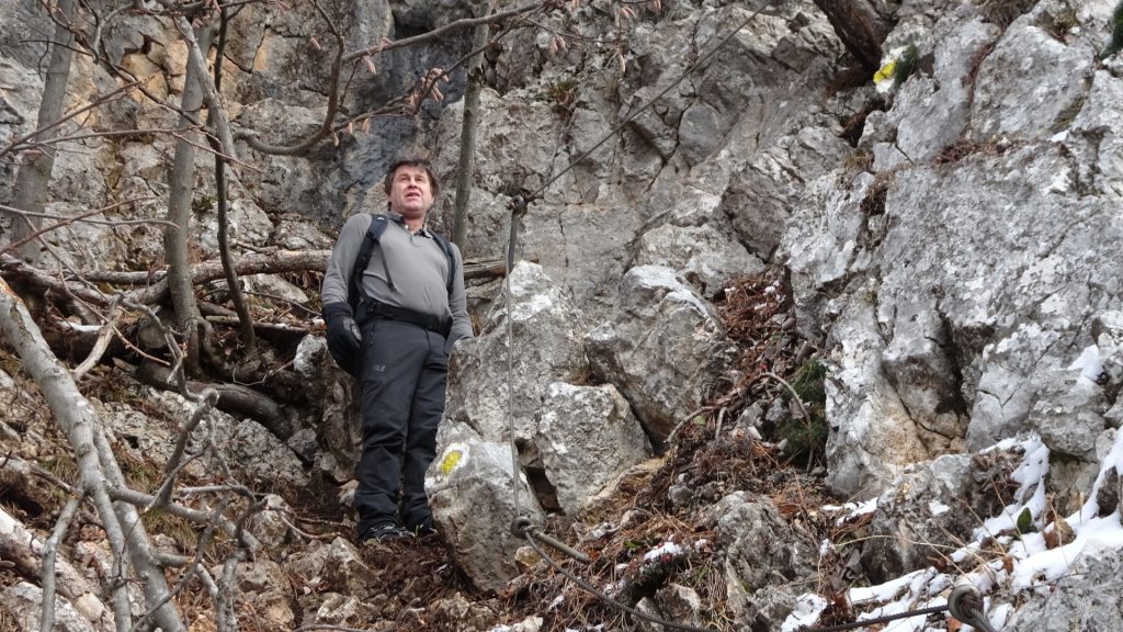 Robert enjoys the view before the next climb (A)