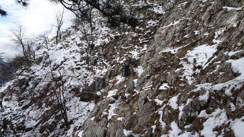 Robert after the traverse of "Wagnersteig" (A)