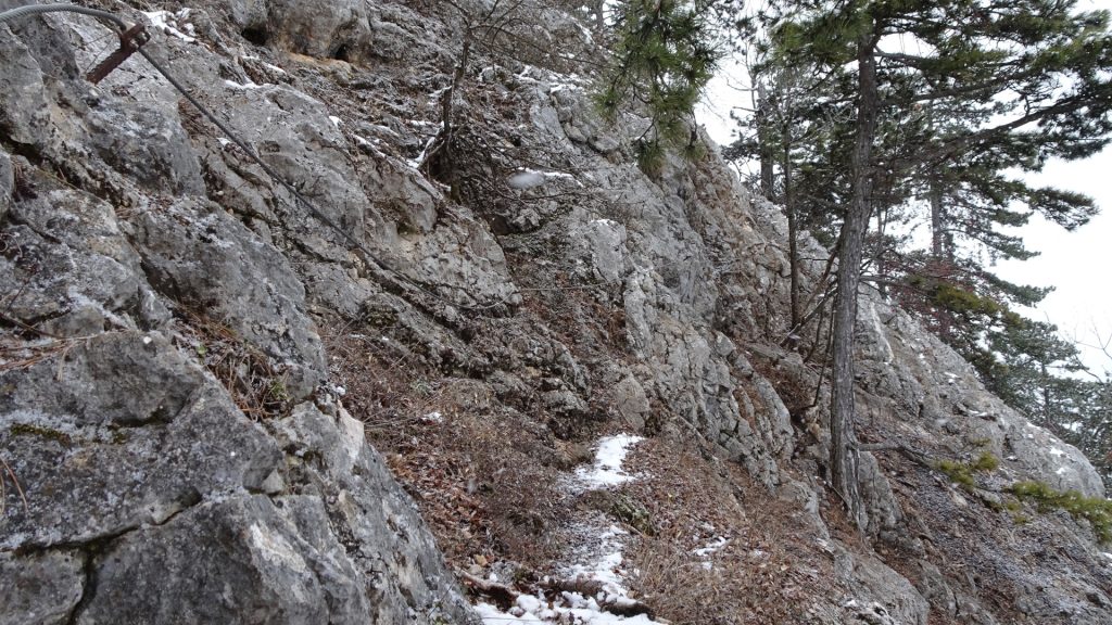 Towards the "Steirerspur" (C) from "Springlessteig" (A/B)