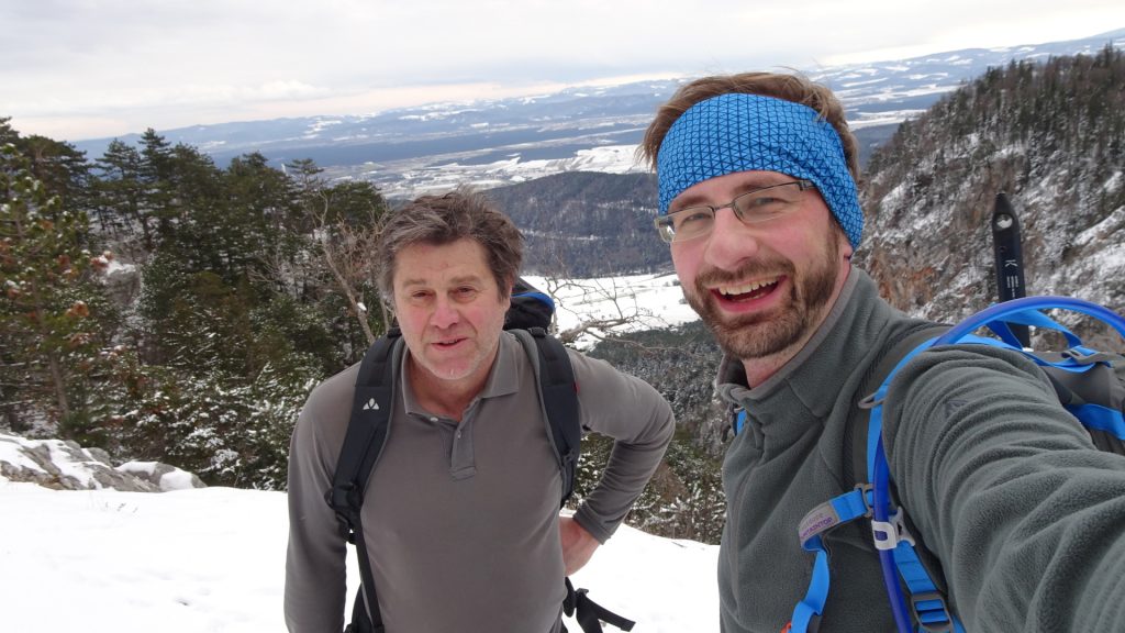 Robert and Stefan at the top of "Leitergraben"