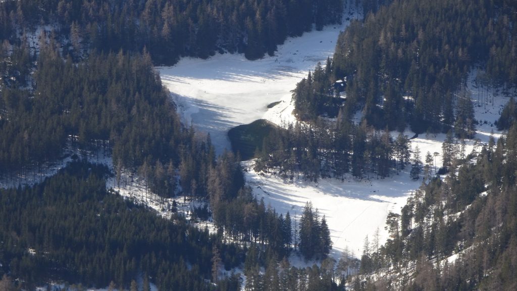 The "Grüner See" from Messnerin plateau
