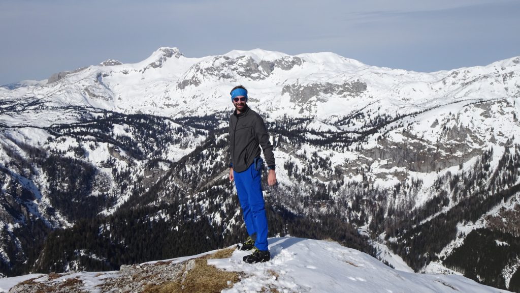 Stefan in front of "Ebenstein"