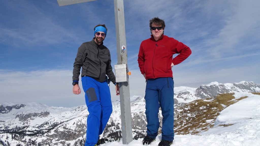 Stefan and Robert at the peak of Messnerin