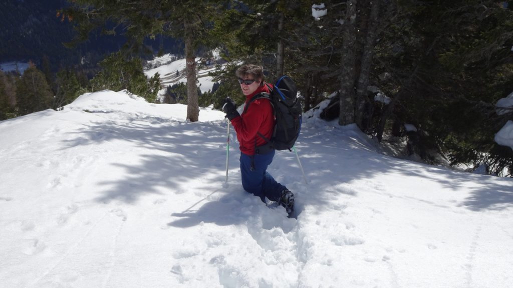 Robert in deep snow